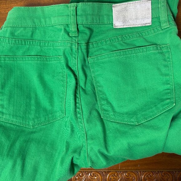 LRL Lauren Jeans Ralph Lauren Lime Green Pants Modern Straight Ankle (Size 4) - Picture 5 of 8